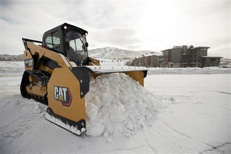 snow plow for cat skid steer|best skid steer snow pusher.